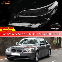 For BMW 5-Series E60 E61 525i 530i 545i 550i 2003-2010 Headlight Shell Transparent Lampshade Headlamp Lens Cover