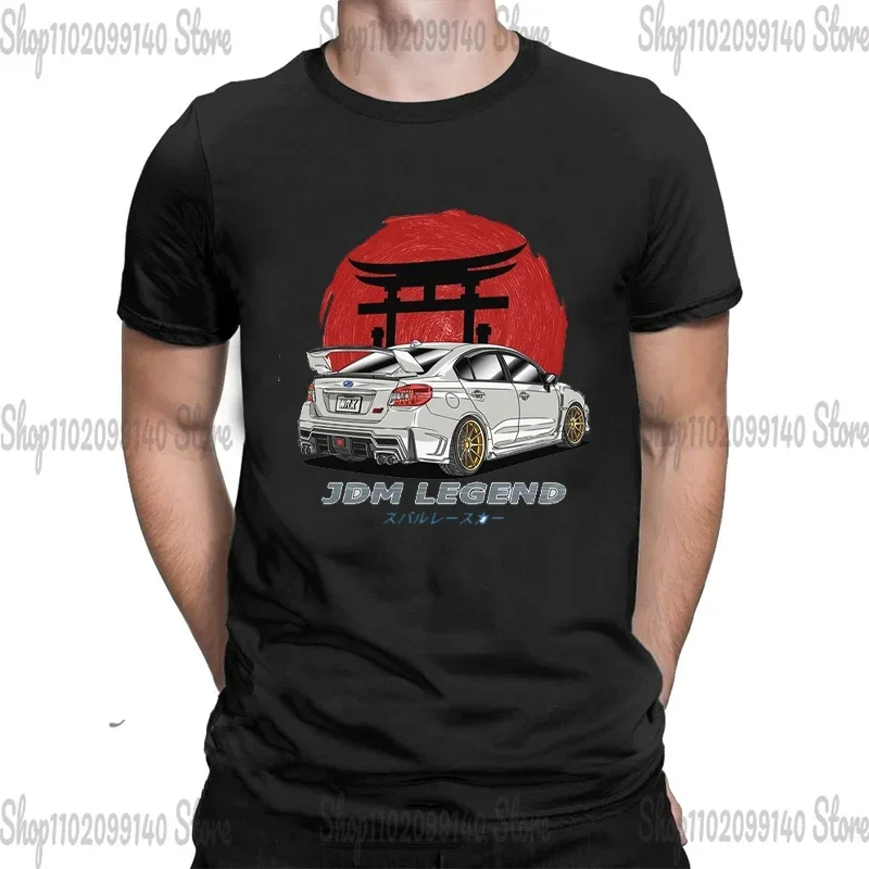 JDM SUBARU Men T Shirt Japanese Car Streetwear Print 2023 Summer SUBARU Short Tees dropshipping