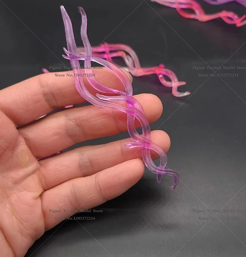 1/12 anime homem soldado mini preto roxo modelo estático espada longa efeito especial acessório para 6 "samurai ronin figura ornamento