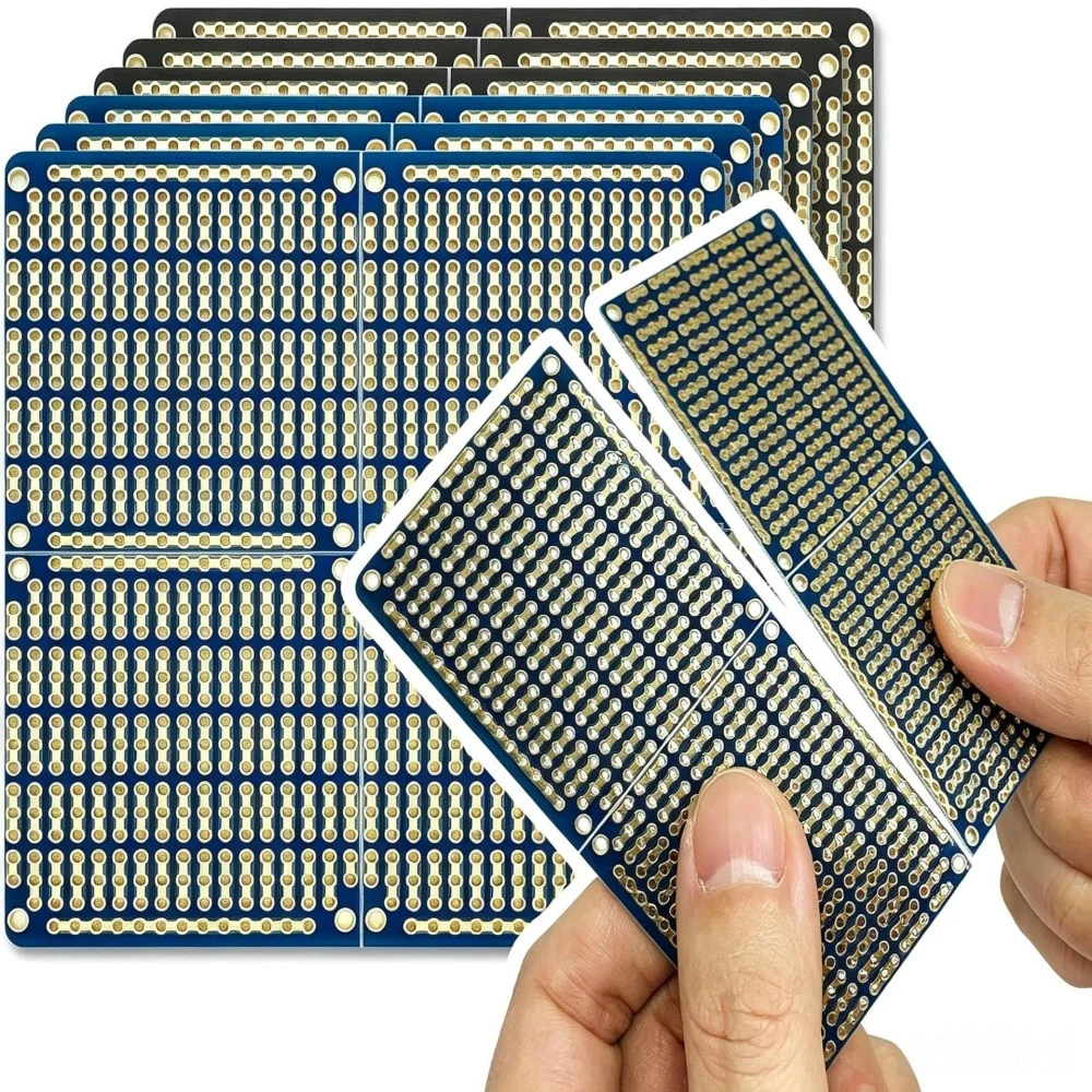 Pitch Strip PCB Prototype Board Solderable Perforated Proto Board Splittable Track Breadboard Circuit Experiment DIY Soldering