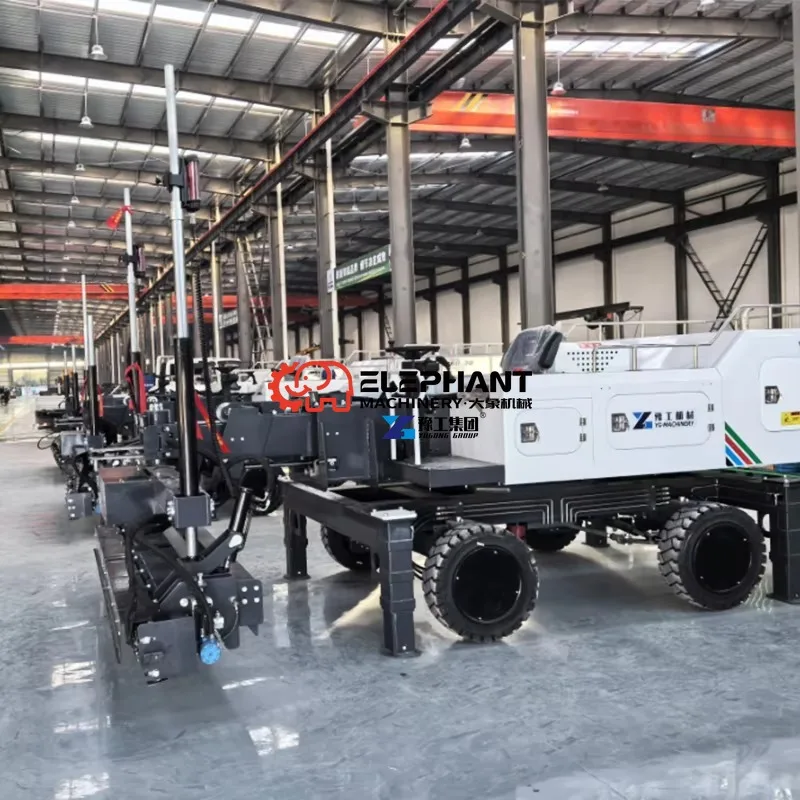 Advanced Laser Screed Leveling Machine Concrete Cement Screeding Equipment for Stadium Ground Construction Engineering Works