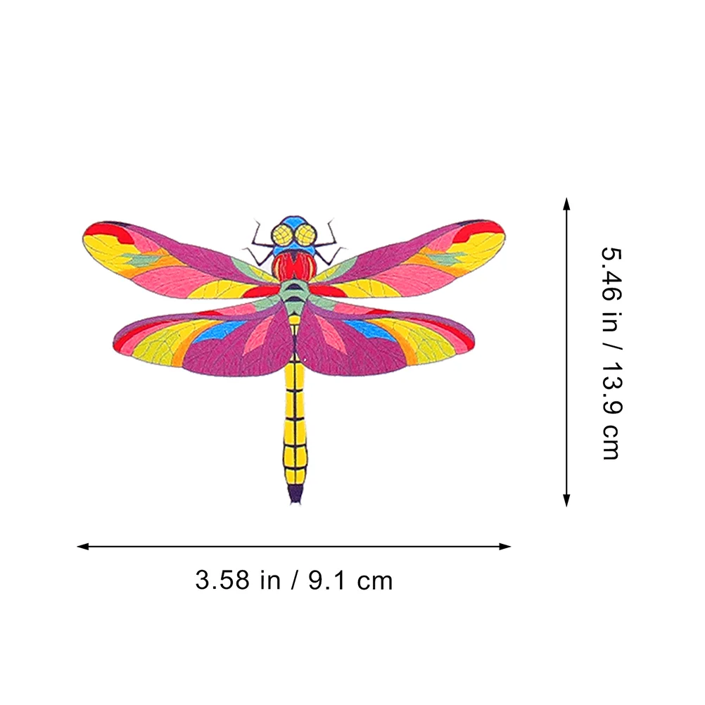 Prism Window Cling Dragonfly Decal Films Anti Collision Sticker Pvc Wall Stickers Decor