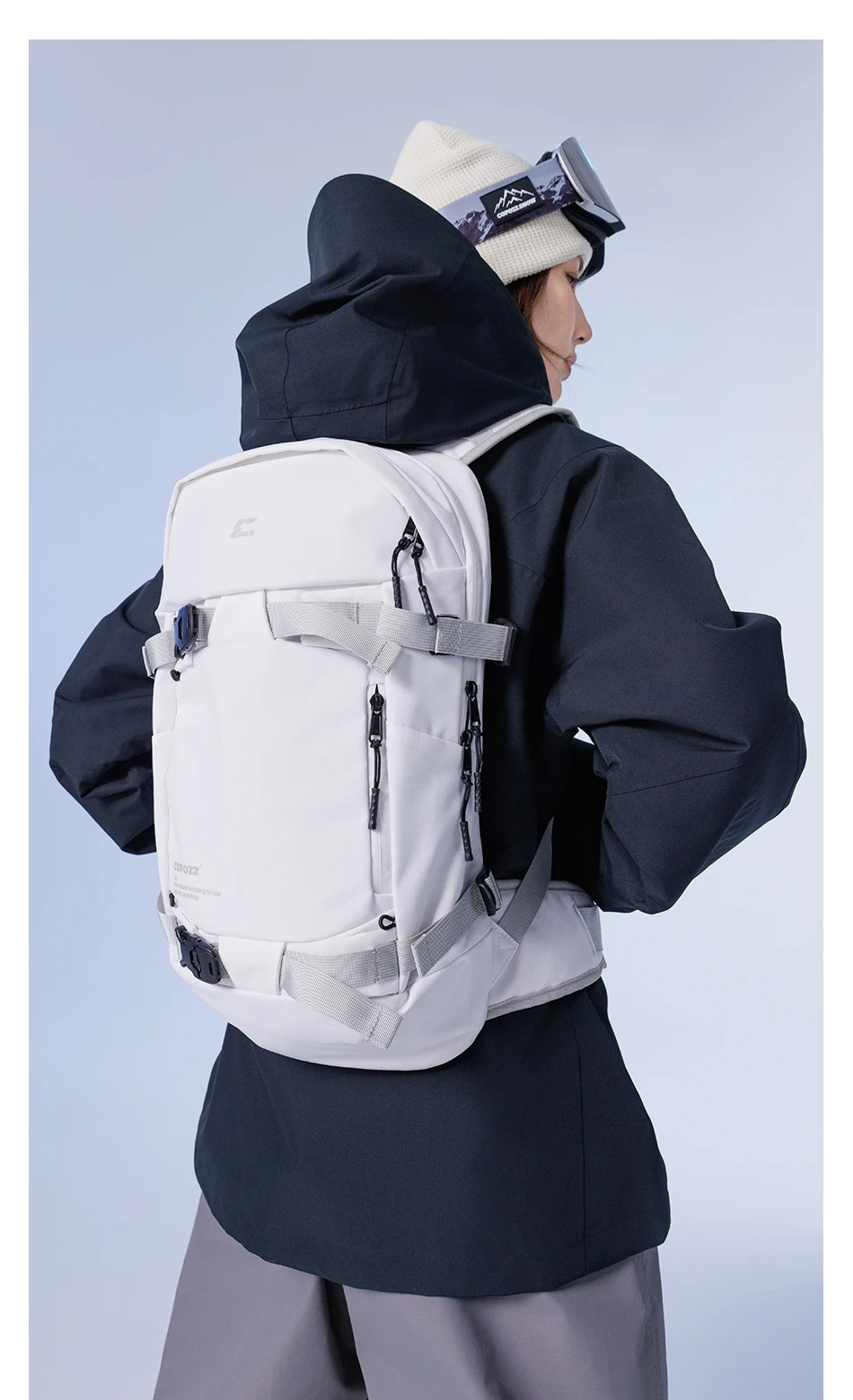 COPOZZ Skitasche, wasserdicht, leicht, verschleißfest, für Reisen, großes Fassungsvermögen, Outdoor-Sportzubehör, Snowboard-Aufbewahrungsrucksack – Detail 19