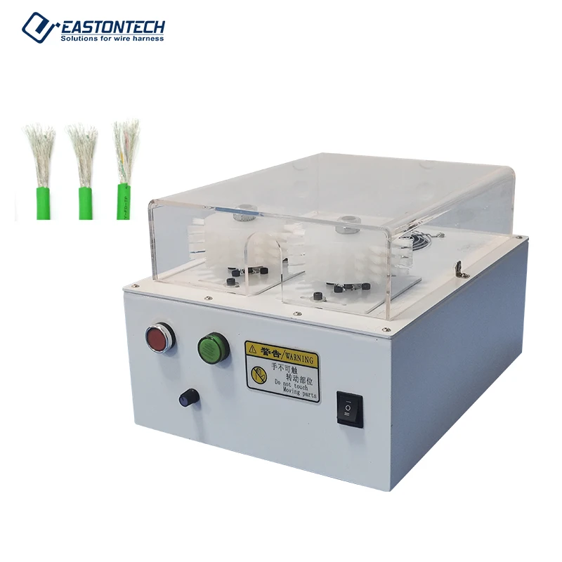 EASTONTECH Automatic EW-1125 Shielding Mesh Brush Weaving Machine with 1-25mm Wire Range and 5-50mm Brushing Length