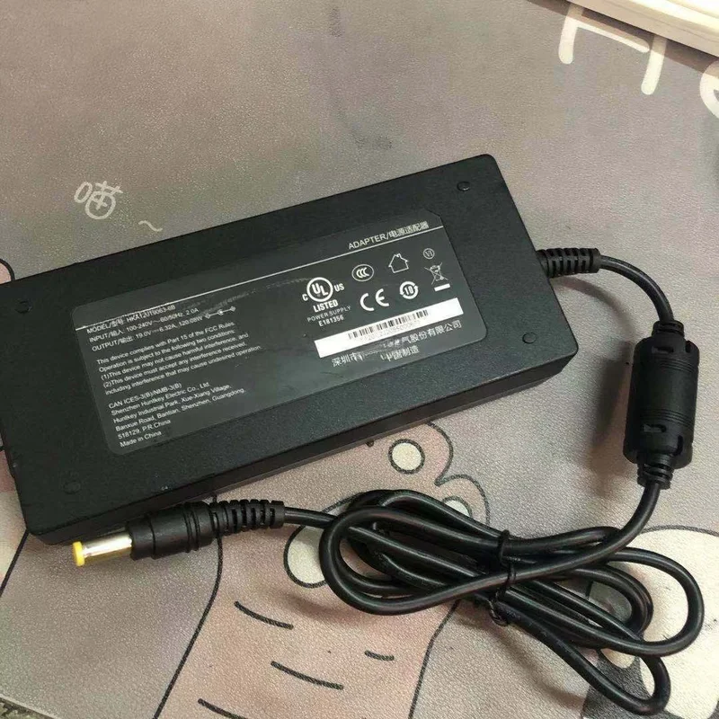Adaptador de CA para ordenador portátil, cargador de fuente de alimentación OPS 19v 6.3A para Huntkey HKA12019063-6B