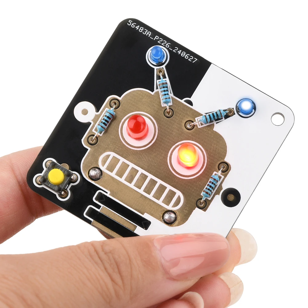 Robot LED Electronics Beginner Learning Welding Fun DIY Kit LED Light Emitting Tube Module