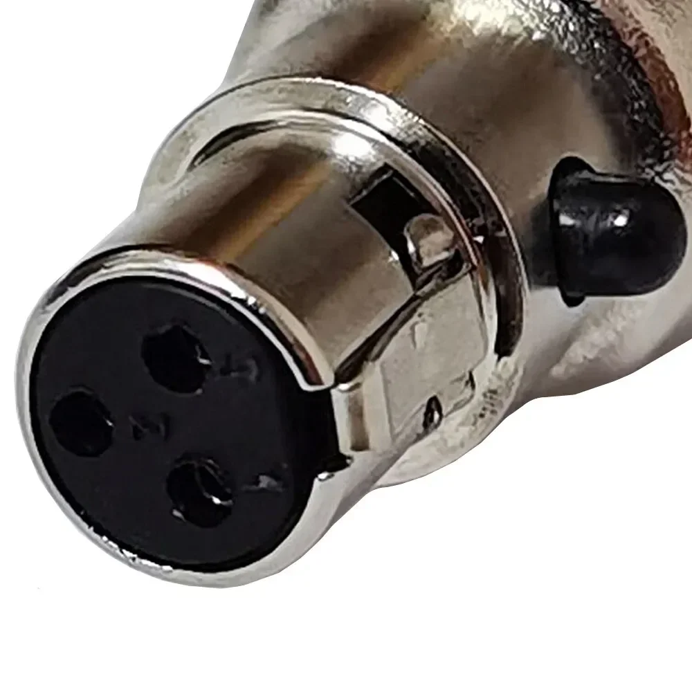 3 Pin Mini XLR Connector  Audio Microphone Adapters with Plug Chassis Mount Mini XLR Jack 3 Pin for Pro Microphone