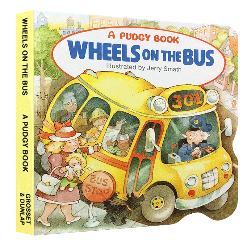 De Wielen Op De Bus, Baby Kinderbordboeken Op De Leeftijd 1 2 3, Engels Prentenboek, 9780448401249