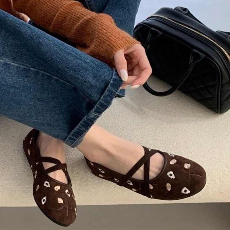 

Women Flats Loafers Shoes Summer Sandals Trend Mary Jane Shoes Summer 2026 New Shallow Ballet Shoes Casual Sport Mujer Zapatos