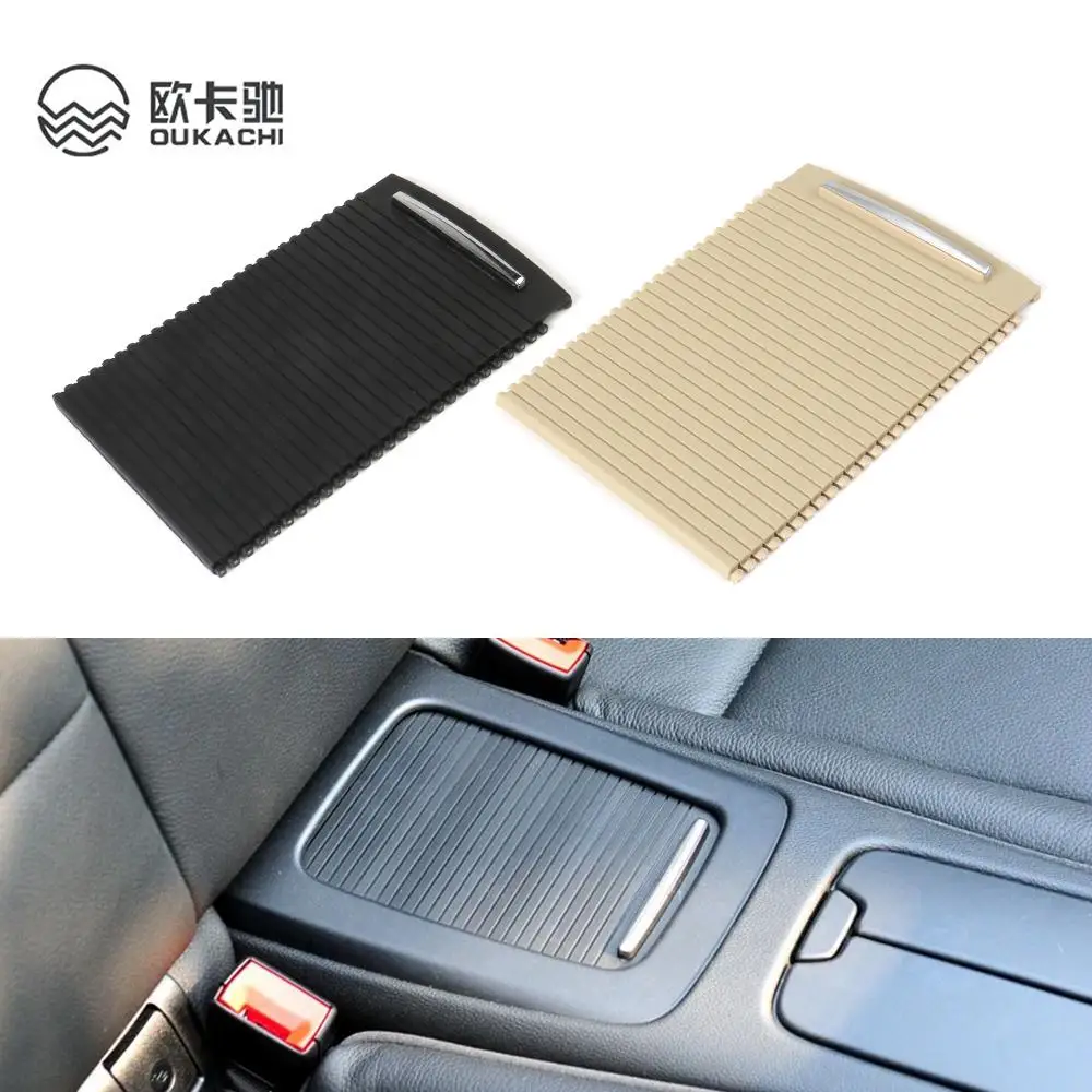 

Rear Console Storage Tray Cover Trim Cover Slide Roller Blind Cover Water Cup Holder Curtain For BMW E92 E93 M3 51166963913