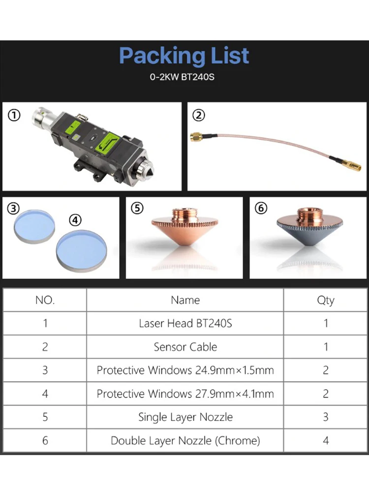 Raysoar grosir Laser btbt240 BT240S untuk Raytools Laser multifungsi kepala pemotong serat Laser