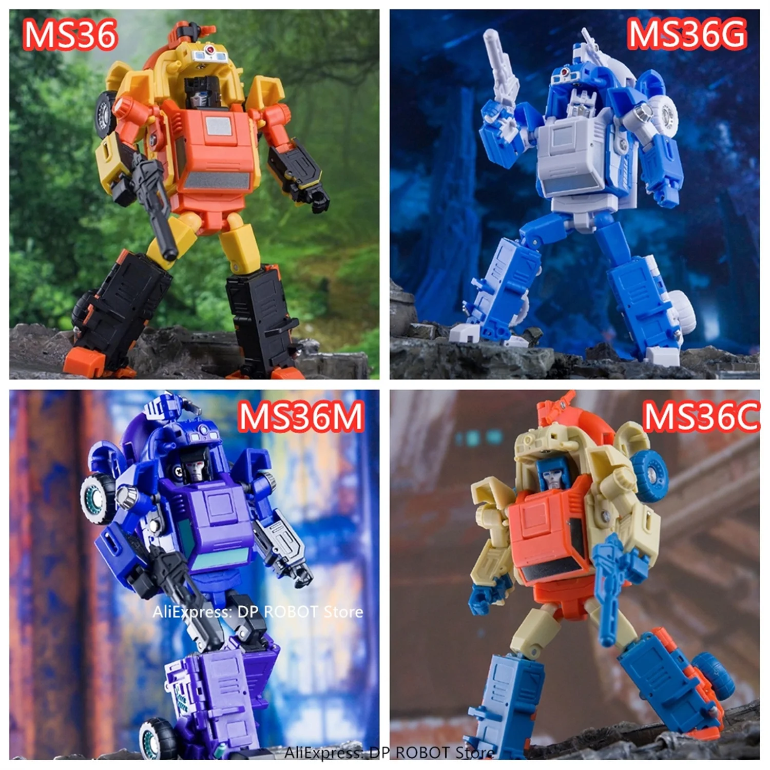 [IN STOCK ] Transformation Dr.Wu MS36 MS36C MS36G MS36M Sandstorm Sand Leopard Action Figure