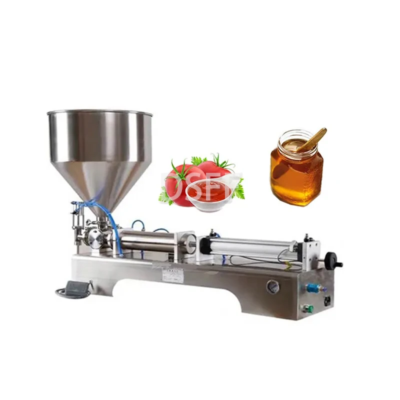 

2-Head Horizontal Pneumatic Paste Filling Machine Automatic Quantitative Packaging Machine For Sauce, Cosmetics, And Water