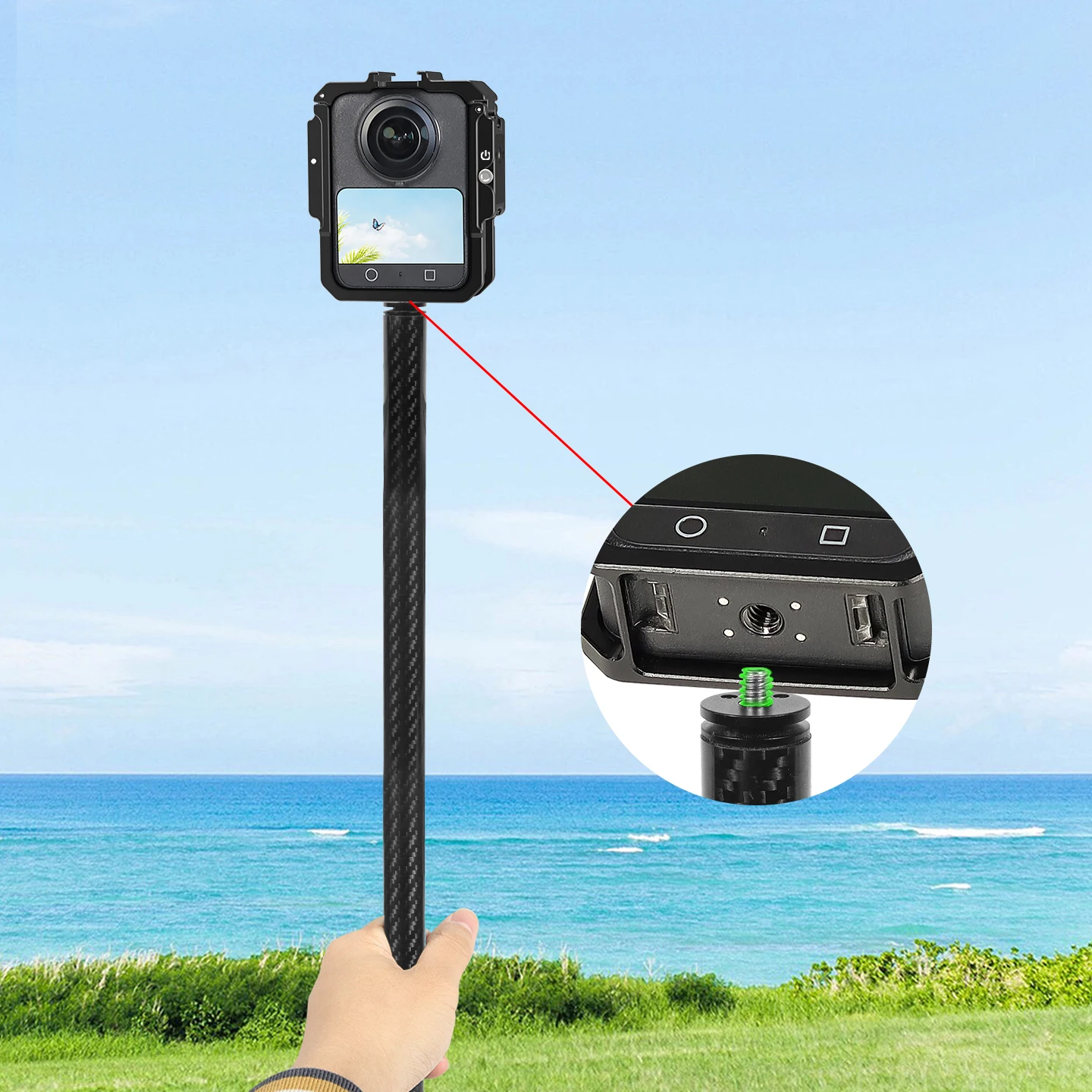 

Osmo 360 Camera Cage Aluminum Alloy Protective Frame Magnetic Base Quick Release Mount Holder For DJI OSMO360 Camera Accessories