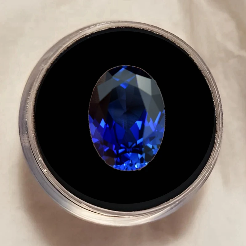 

Pretty Blue Sapphire Oval Cut 13×18mm 15.0ct VVS Loose Blue Sapphire Pass Test Gem for Jewelry Making and Gemstone Collection