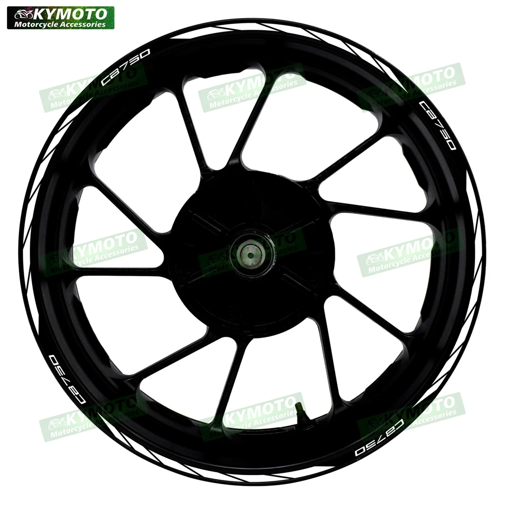 

Наклейки для мотоцикла HONDA CB750, 17 дюймов, передняя и задняя крышки, наклейка с царапинами, модифицированные Водонепроницаемые Светоотражающие Диски