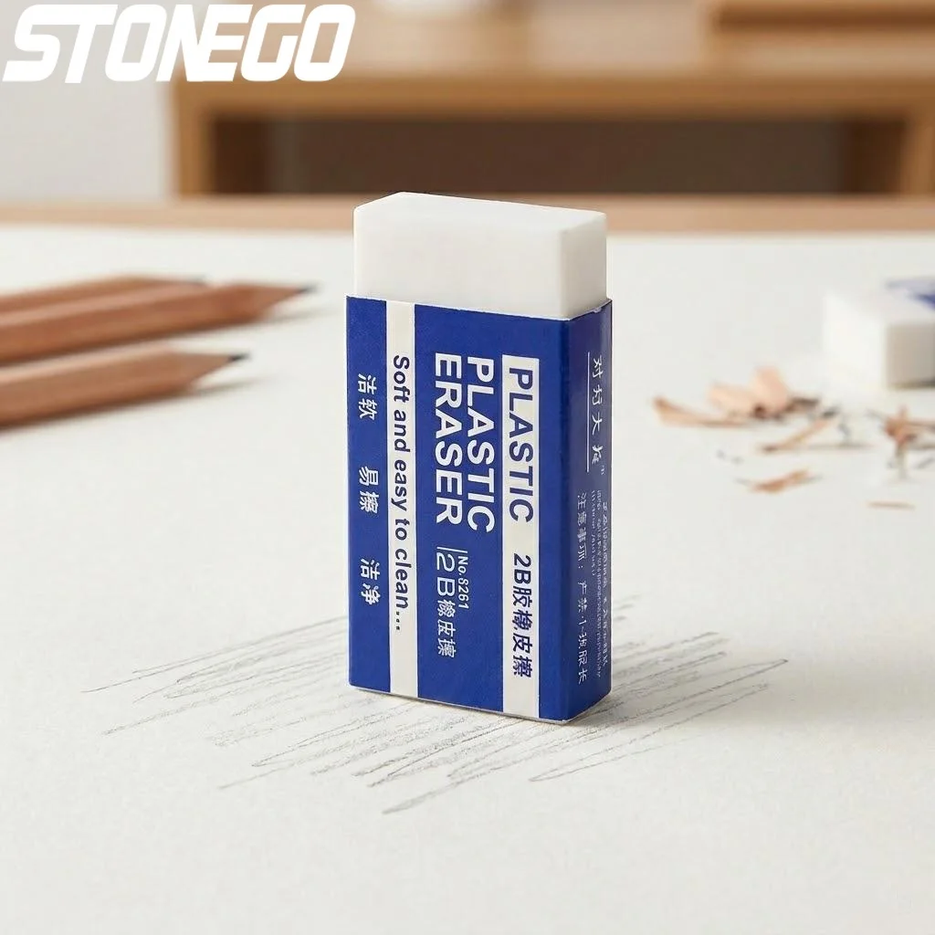 Erasers for School Office Art Classroom Soft Clean Essential Stationery Lightweight No Marks Students Supplies