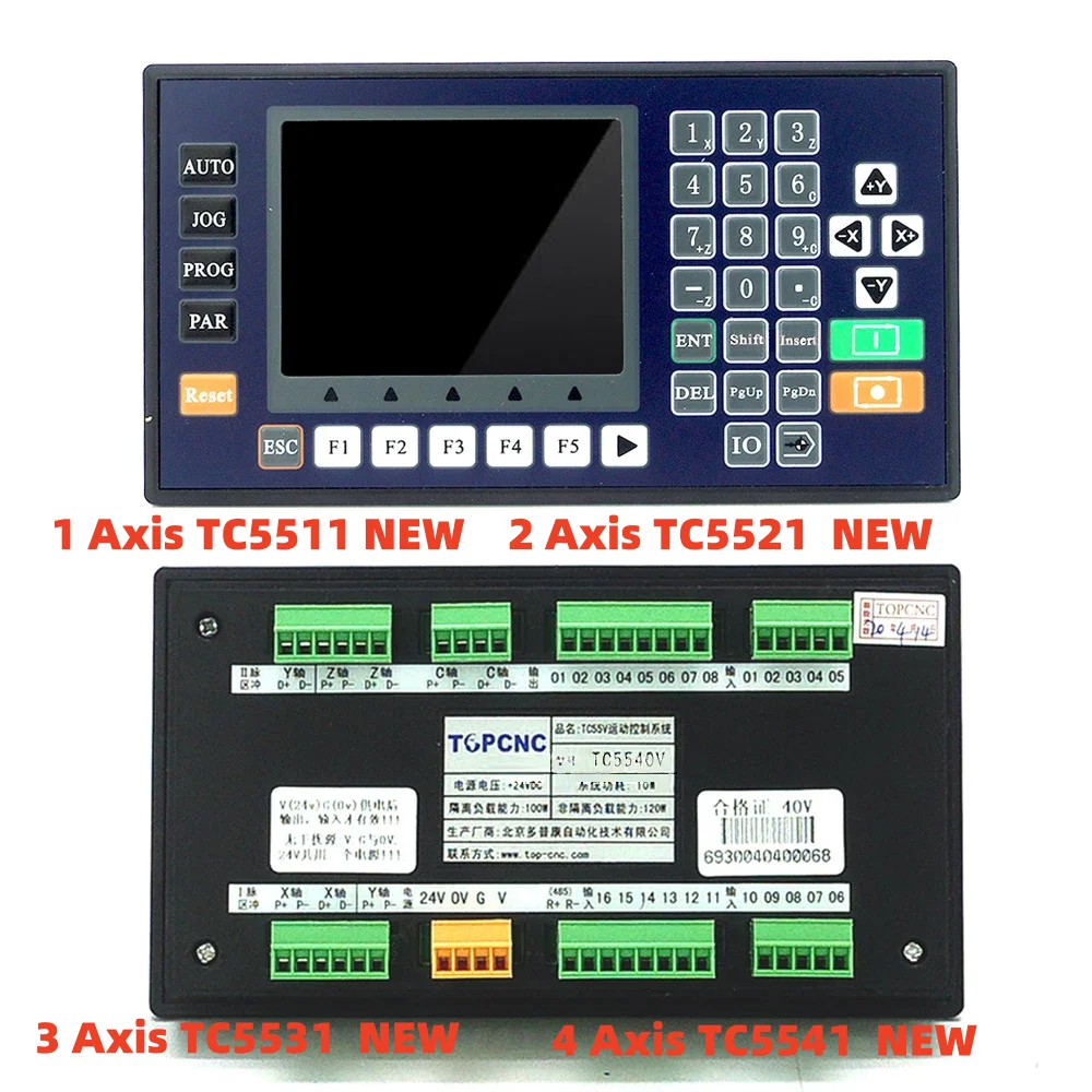 

NEW TC55 3 Axis CNC Controller Motion Controller Programmable With 3.5" Color LCD For CNC Router Servo Stepper Motor