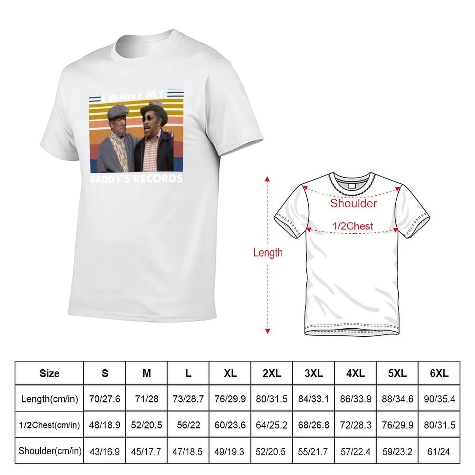 I want my Daddy's Records Retro T-Shirt t shirt man luxury t shirts for man cotton soft T-Shirt