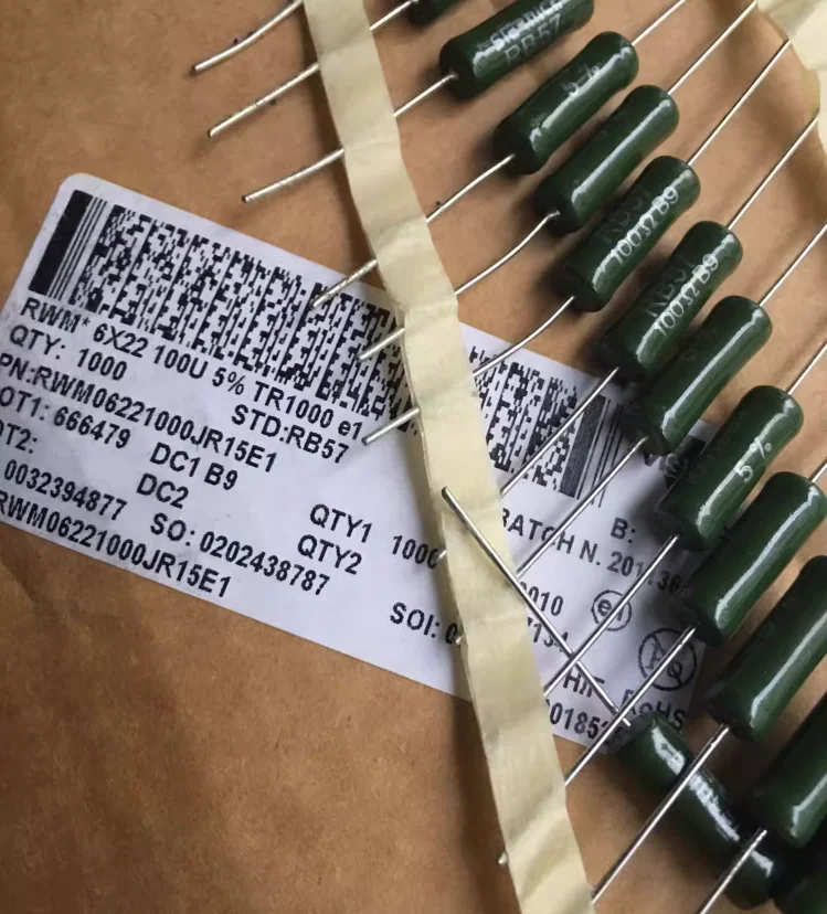 10PCS/LOT French VISHAY SFERNICE 7W 100R 5% RB57 small volume high-power 5W wound resistor FREE SHIPPING
