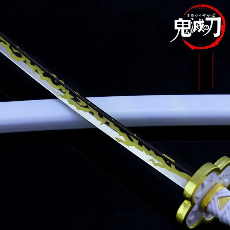 25ซม.Demon SlayerดาบMini Tanjirou Zenitsu KatanaดาบKiller Devilsเหล็กจริงญี่ปุ่นอะนิเมะคอสเพลย์Propของเล่นของขวัญ
