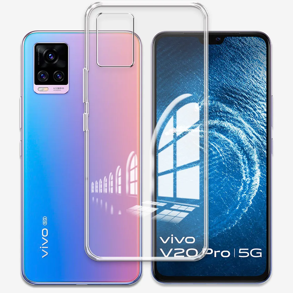 For Vivo S7 V2020A Case Clear Silicone Soft Phone Case For Vivo S7t V2080A /Vivo S7a Clear Protect Coque on VivoS7 S7t S7a Funda