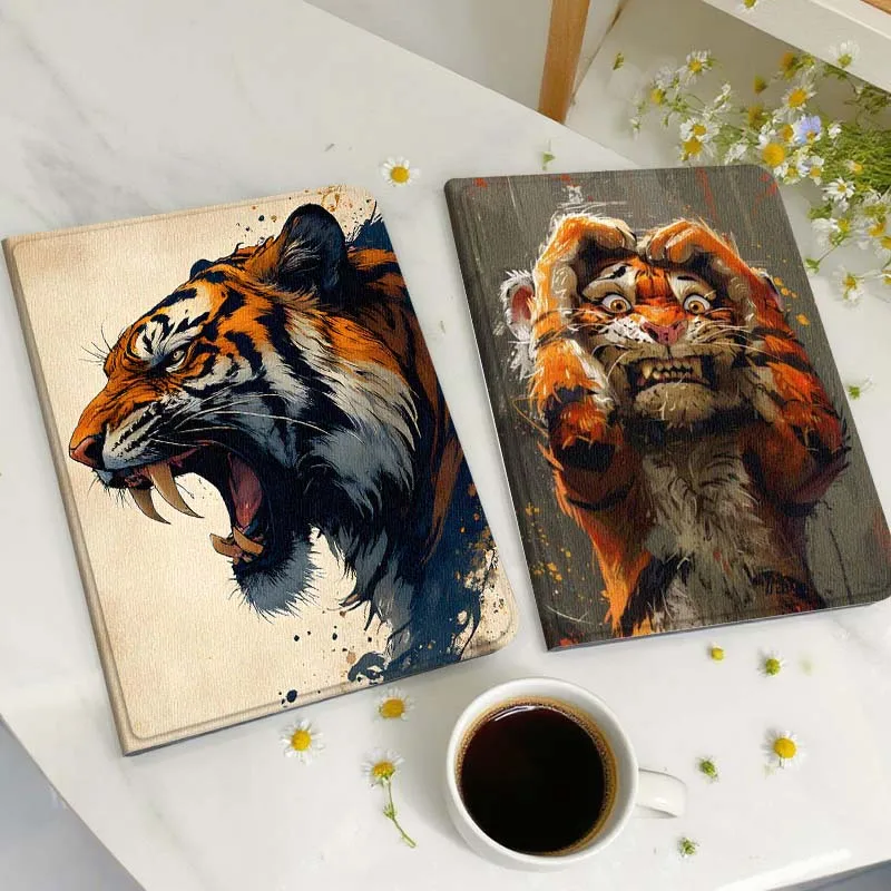 

Roaring Tiger Head Portrait Gift Tablet Case For Huawei Honor MatePad MediaPad Air 5 6 7 11 V6 V7 V8 V9 X9 X8 T10 T10s C5e T5