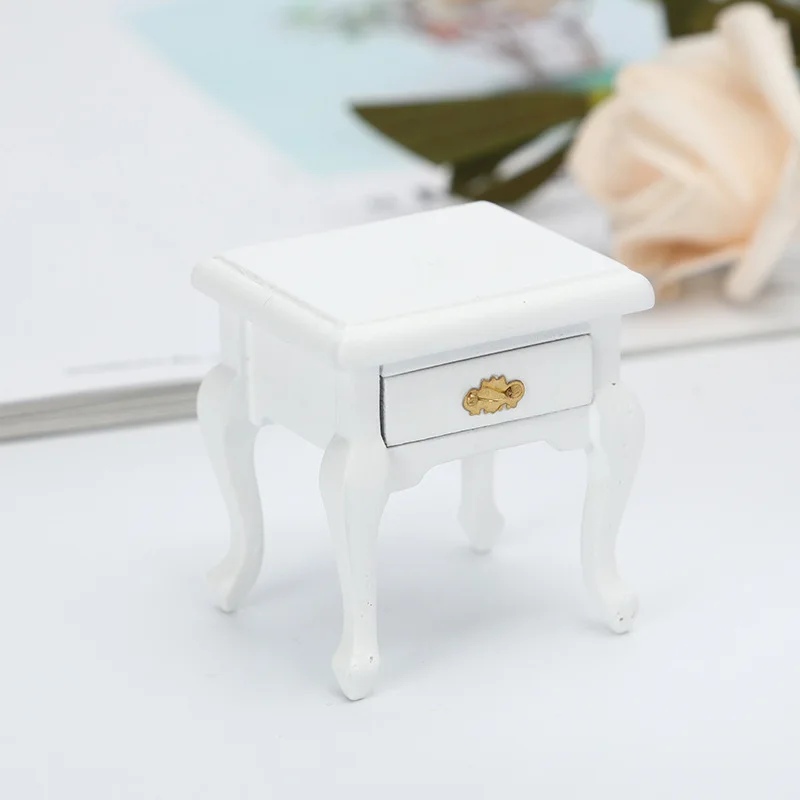 1: 12 Mini Doll House Tea Table Indoor Micro Landscape Decoration Living Room Scene Model DIY Handmade Accessories