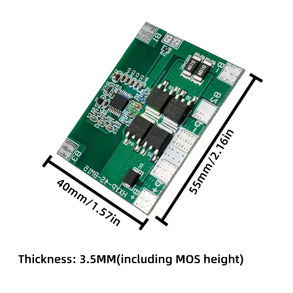 4S 12.8V 14.8V Lithium Iron Phosphate Battery Lithium Battery Protection Board 18650 BMS 14A Limit 20A 3.2V 3.7V