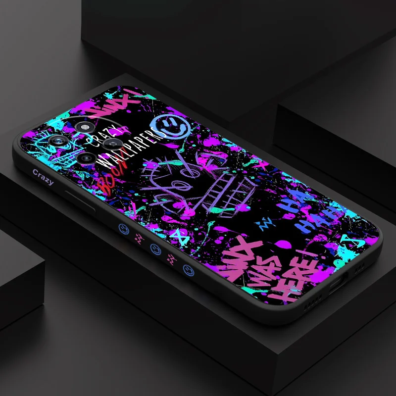 

Crazy Graffiti Phone Case For OPPO Realme 14 13 12 11 10 9 9i 8 8i 7 Pro Plus C35 C21Y C25Y C25 4G 5G Liquid Silicone Cover