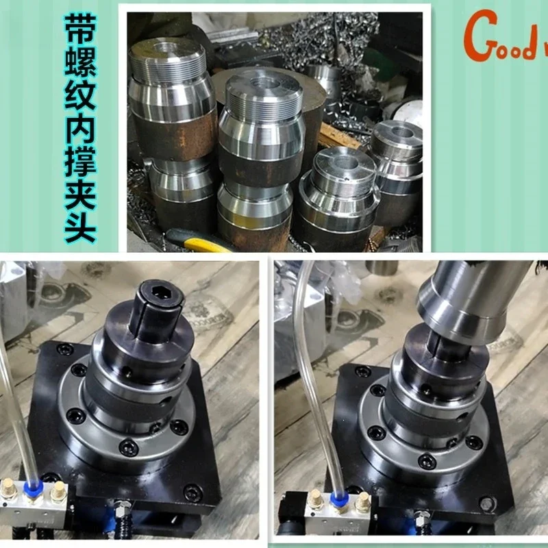 Pneumatic clamp seat, hydraulic clamp seat dual-purpose fixture, for cylinder diameter 160 sets of drilling and milling machines view 4