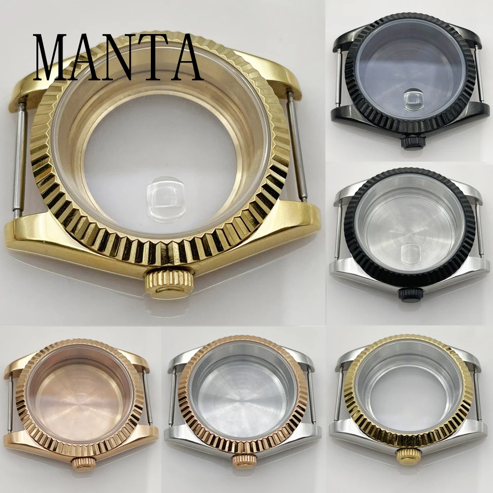 

MANTA 36mm/39mm Watch Case Sapphire Glass Fit Miyota8205/8215/821A NH35/NH36 ETA2836/2824 Mingzhu2813/3804 Movement