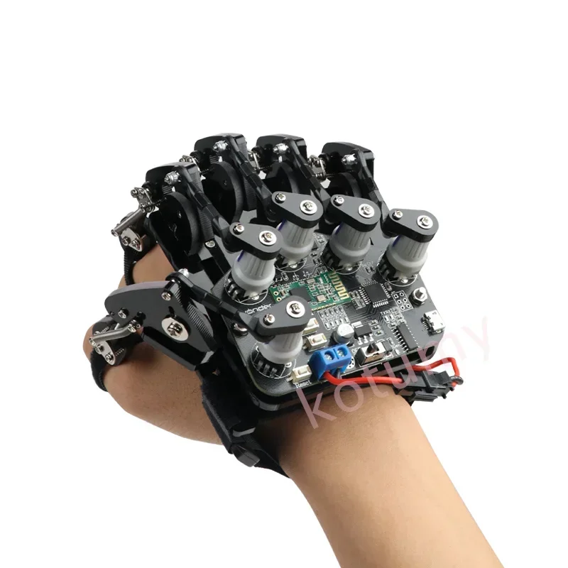 Open source Somatosensory Gloves, Wearable Mechanical Gloves, Exoskeleton Somatosensory Control, Robot Control