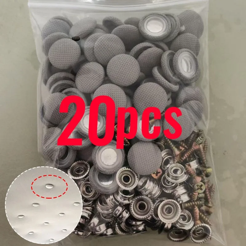 20/10pcs Car Interior Roof Buckles Headliner Ceiling Cloth Fixing Screw Care Fabric Buckle Rivets Car Retainer Cap Repair Tool