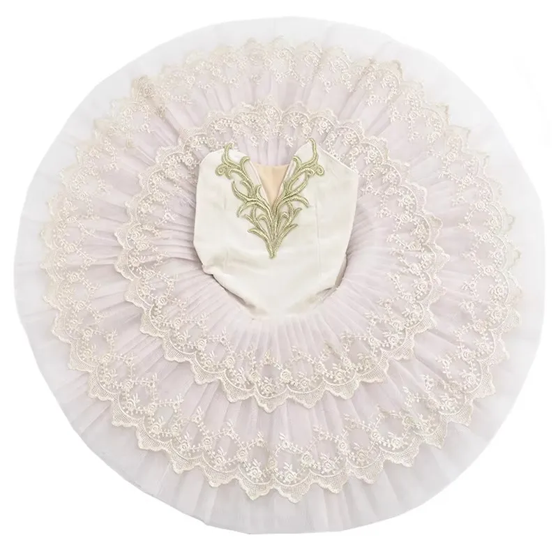 プロのバレエチュチュ女の子白鳥の湖プラッターパンケーキチュチュバレリーナパーティードレス子供キッズバレエダンス衣装