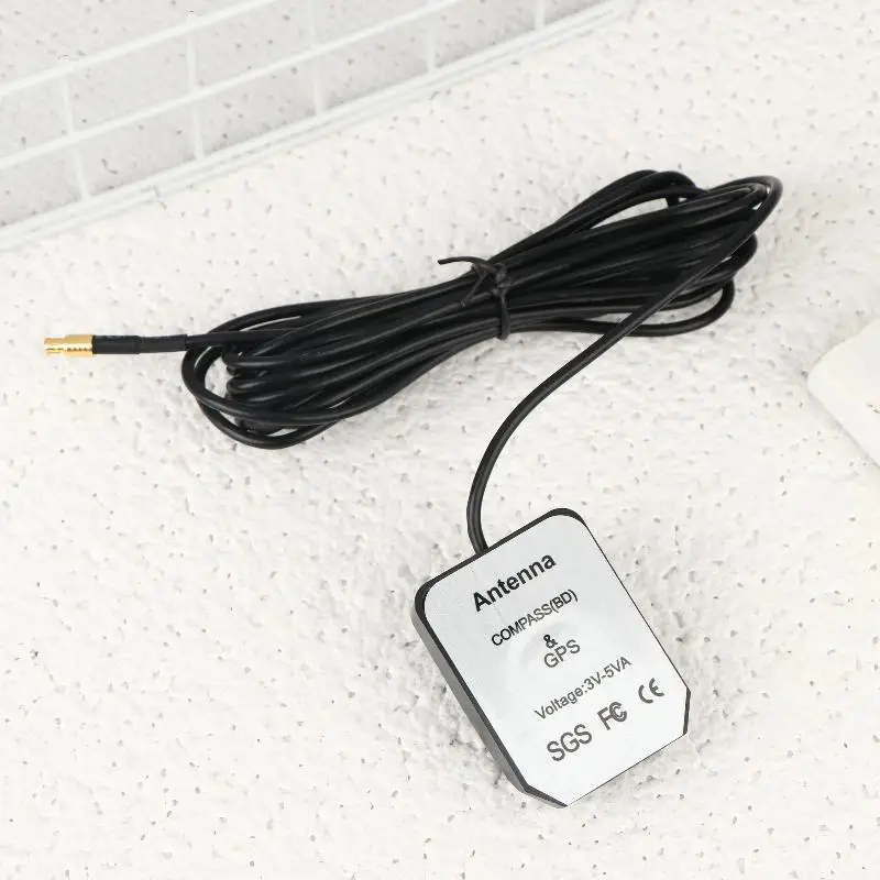 GPS Active Antenna 28dB Gain MCX Male 1575.42MHz Durable Build For Car Dashcam Positioning System
