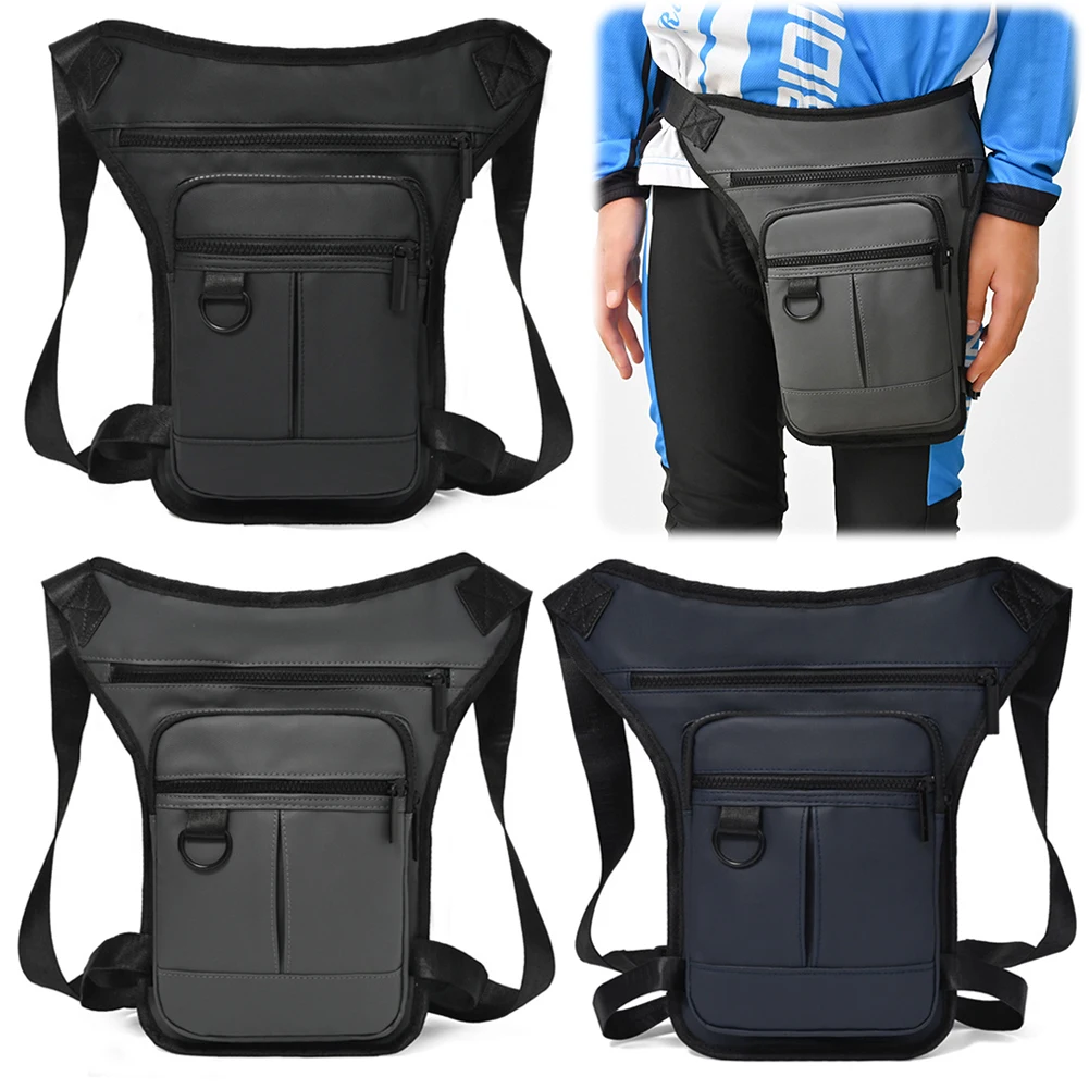 Men Motorcycle Leg Side Bag Multipocket Hip Waist Bags Waterproof Motorbike Hip Leg Pack Outdoor Sports Ride Bag