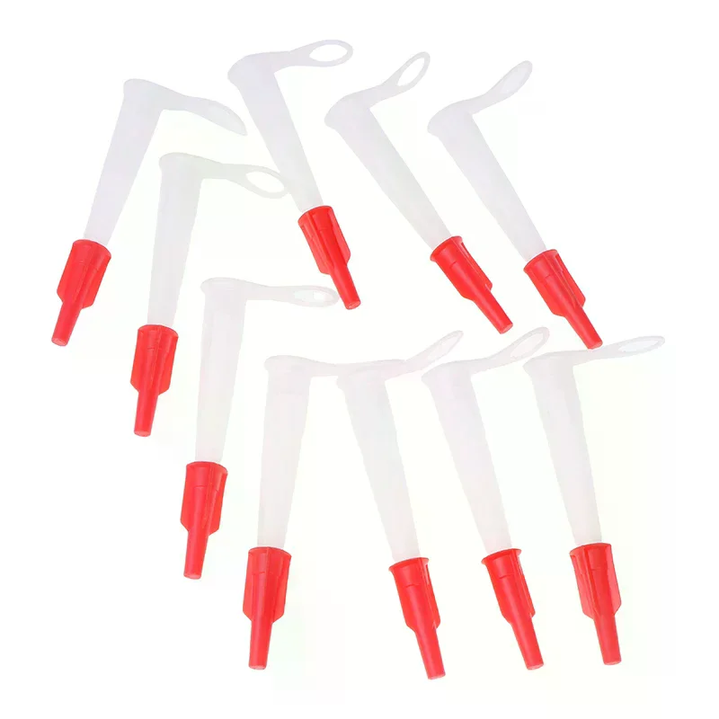 

10Pcs Caulking Nozzle Pack Silicone Tube Nozzle Cap Re-Sealable Mastic Screw Cover