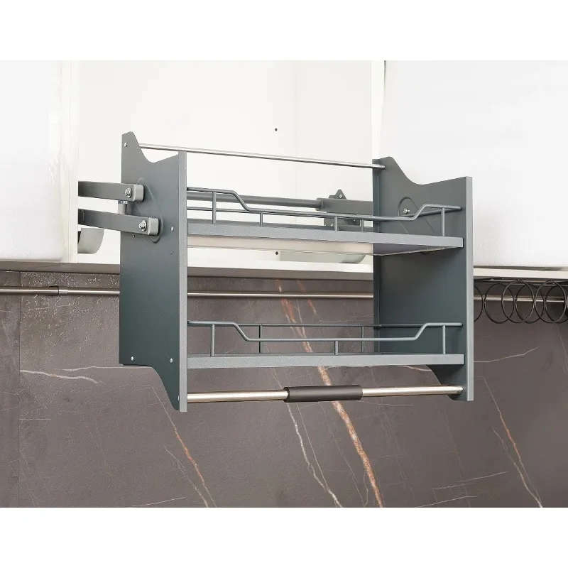 *for About  Kitchen Accessory Storage Cabinets with Lift Basket Pull-Down Shelves Elevator Drawer Baskets