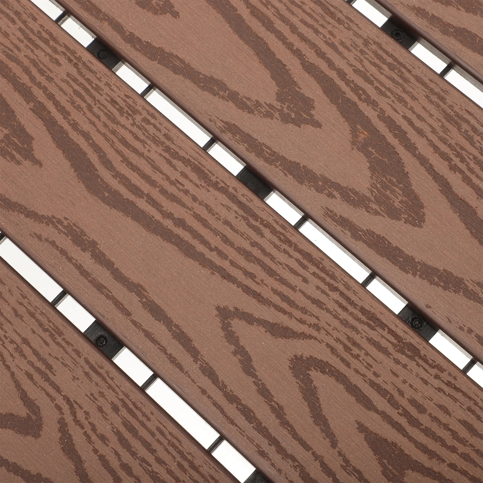 

Interlocking Deck 30x30cm Coffee Color Plastic Outdoor Flooring Flooring For Outside Patio Balcony Patio Garden Lawn Pathway