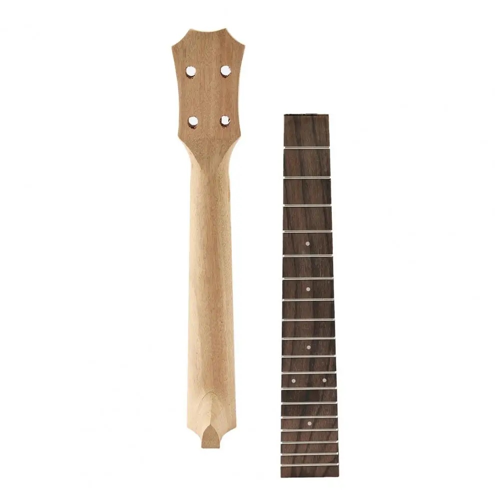 Durable Ergonomics Smooth Surface Wood Texture Ukulele Fingerboard Instrument Supplies Wooden Fingerboard Ukulele Handle