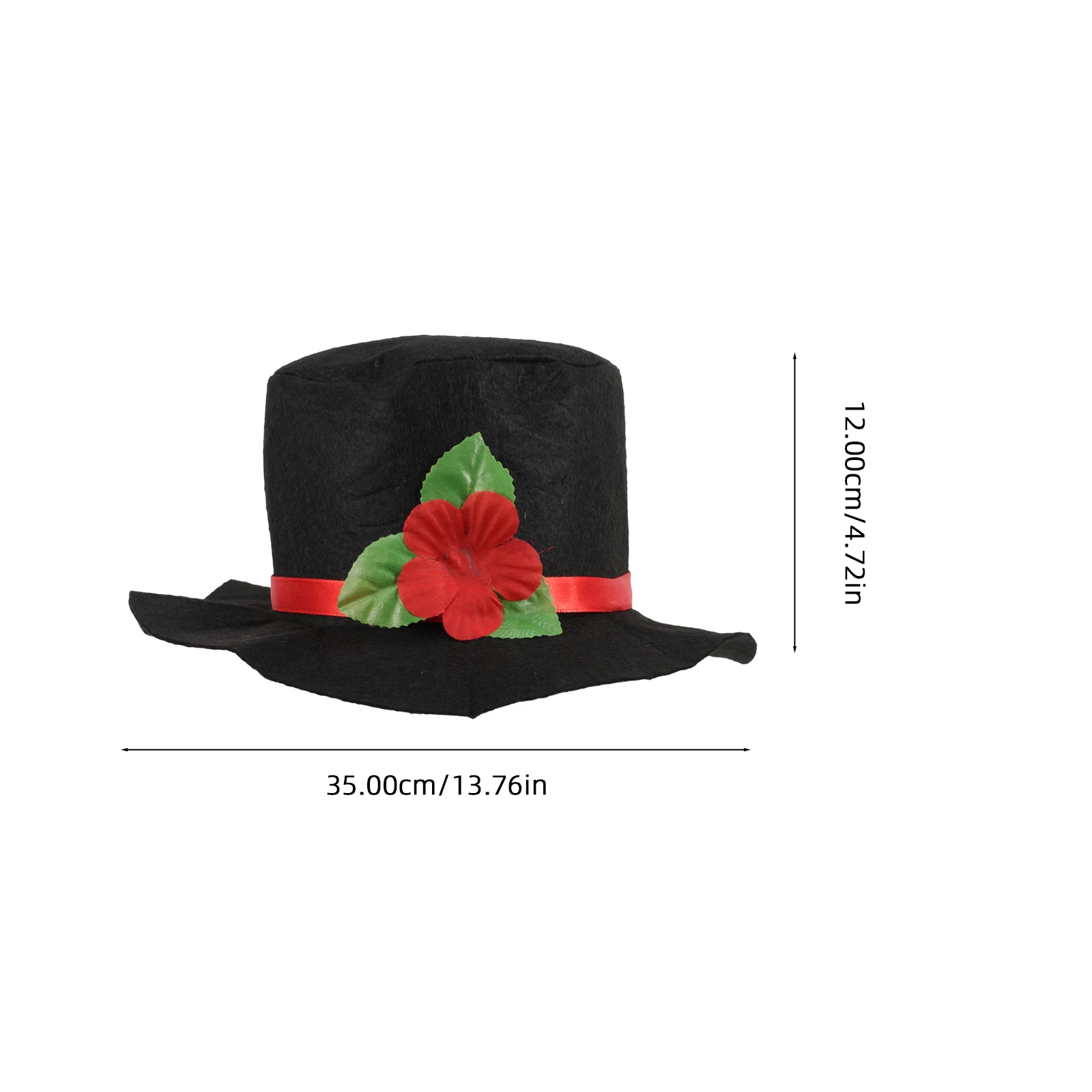 

1Set Snowman Decoration Props DIY Christmas Snowman Hat Nose Ornaments Festive Prop Reusable Design for Winter Fun