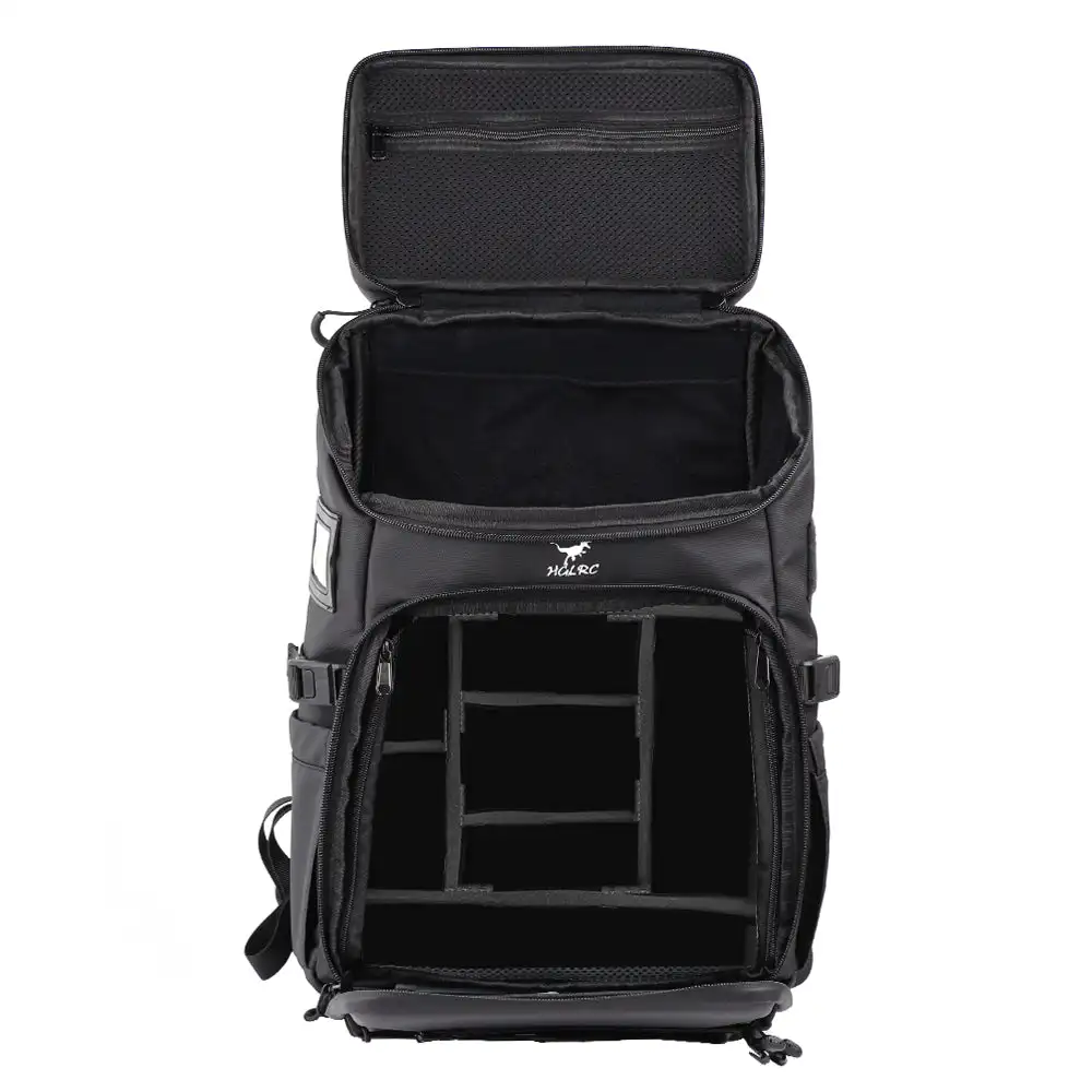 HGLRC B2 Black-grey FPV Backpack 290X230X470mm Waterproof Splash-Proof Fabric For RC FPV Freestyle Drones Outdoor Bag