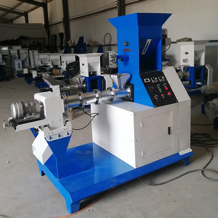 Electrical Fish Feed Processing Floating Fish Feed Pellet Extruder Machine