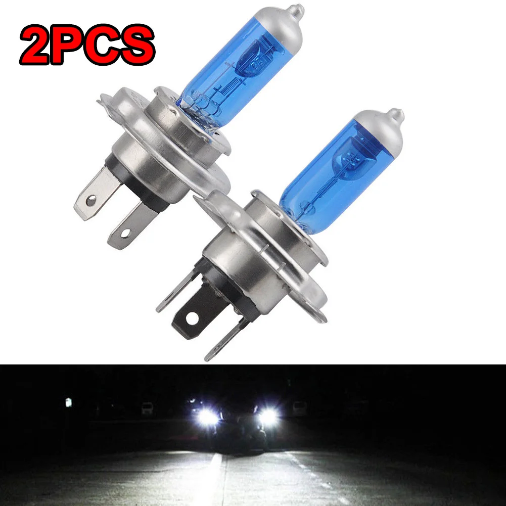 2PCS H4 100/55W Car Halogen Bulb 12V Halogen Light High Low Beam 9003 Super Xenon White 6000K Headlight Lamp Car Accessories