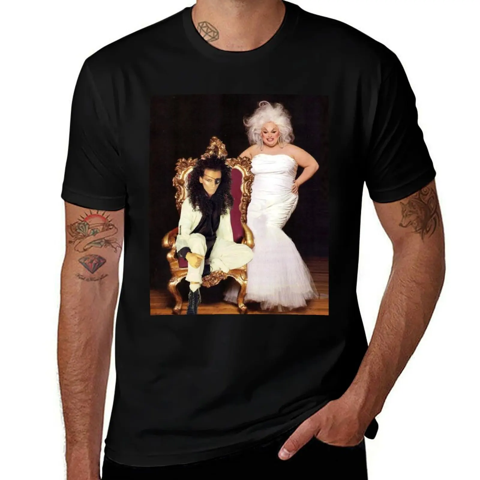 

Pete Burns and Divine - The Legends T-Shirt anime tshirt man t shirts for men T-Shirt