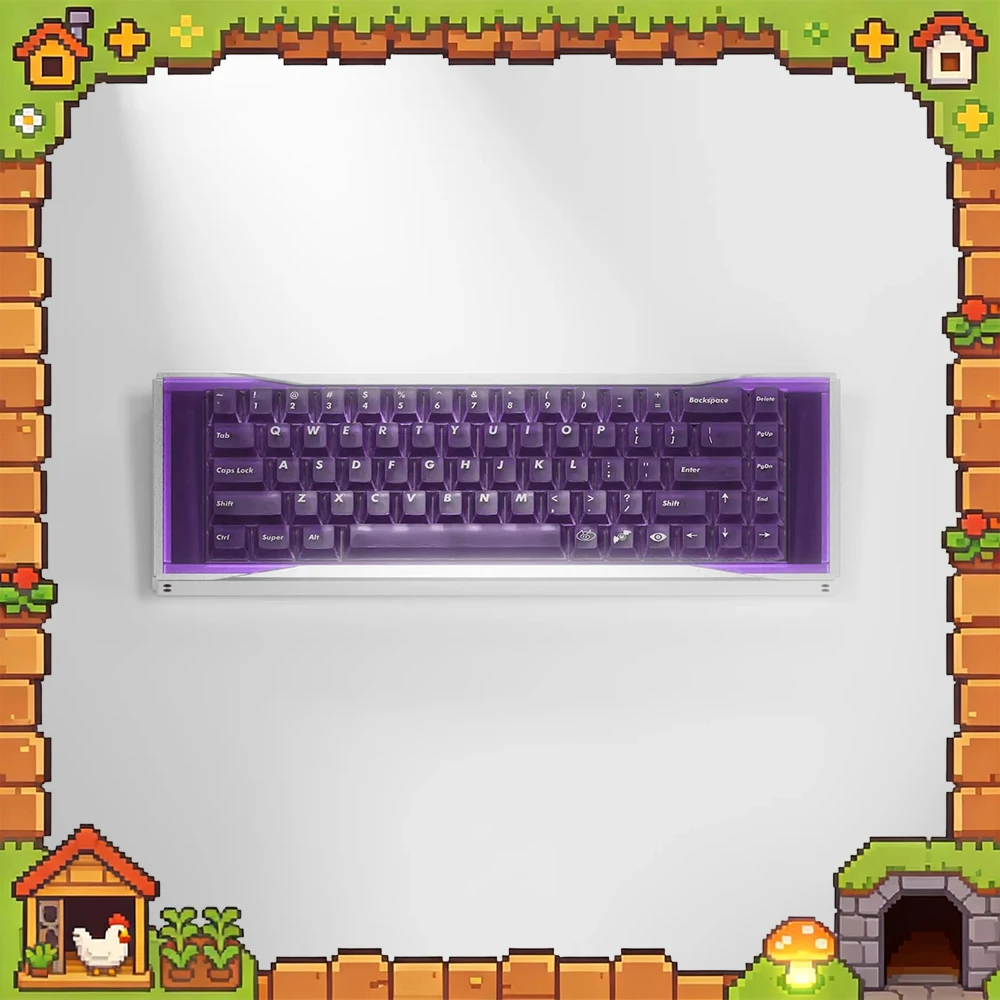 LeleLab SupSup PC Keycaps Purple Fog Permeable Keycap Original Factory Personalized Keyboard Keycaps Customized PC Gifts