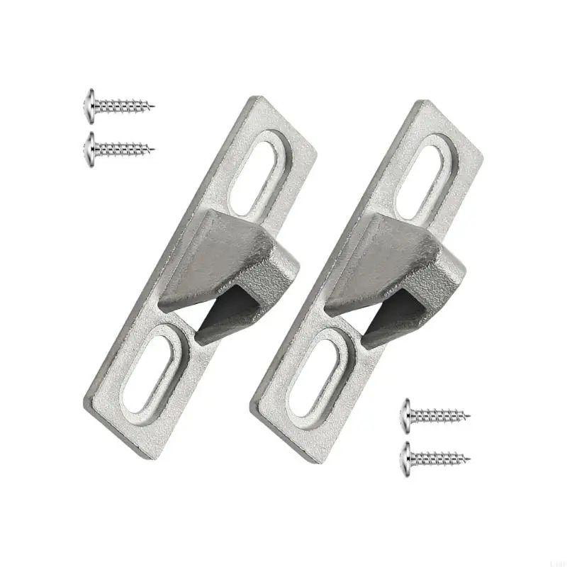 

2Pcs Professional Sliding Door Keepers Zinc Alloy With Sturdy Base Designs L4MF