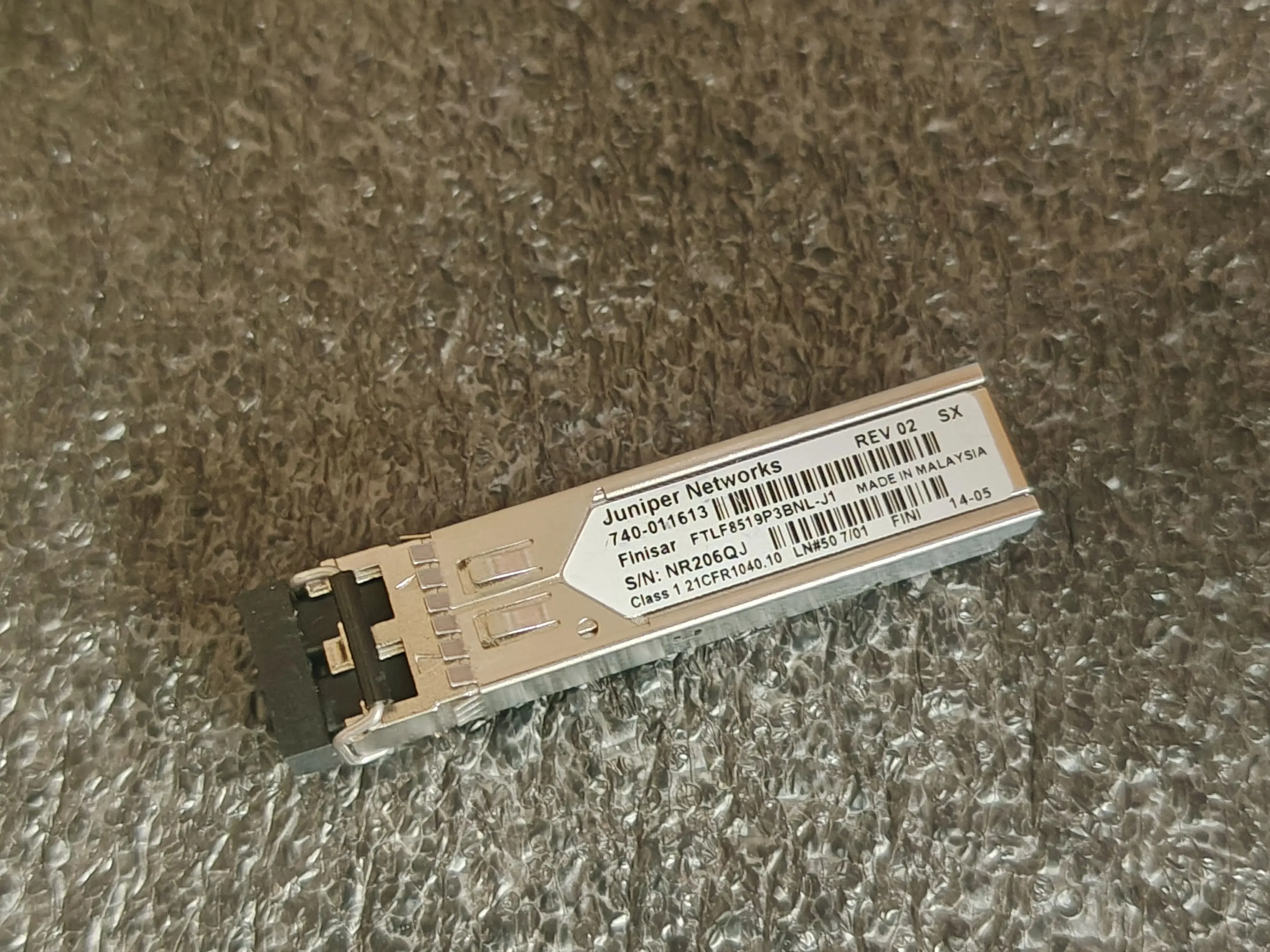 新品、1パック入り。juniper-networks製トランシーバー、125g、850nmsr、型番：740-011613、ftlf8519p3bnl-j1、1g-sfp光ファイバー。