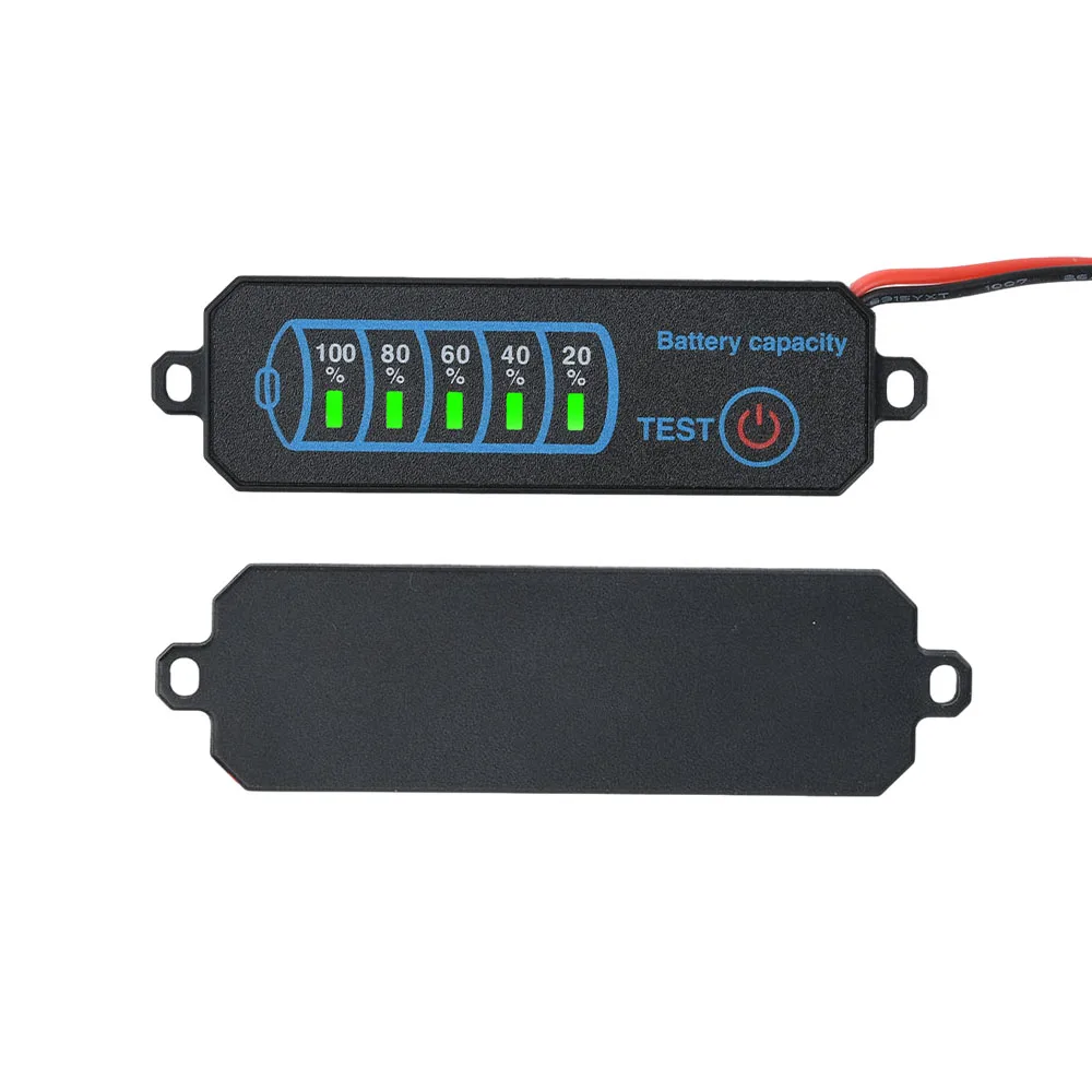 DC 5-30V LED Battery Power Indicator Lithium/Iron/Lithium/Acid Battery Capacity Voltage Tester Power Percentage Module Board